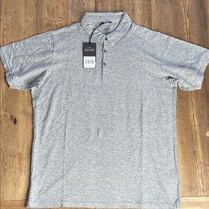 NWT Nau Kanab Hemp Polo Cape Heather